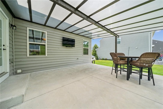 4054 Bentwood Dr, North Strabane, PA 15317 - view of patio featuring outdoor dining area and a pergola