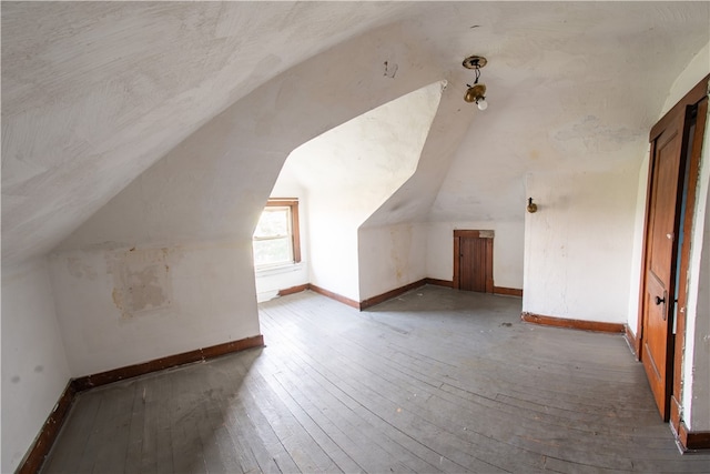 222-224 Alice St, Mount Oliver, PA 15210 - bonus room with lofted ceiling, hardwood / wood-style floors, and baseboards