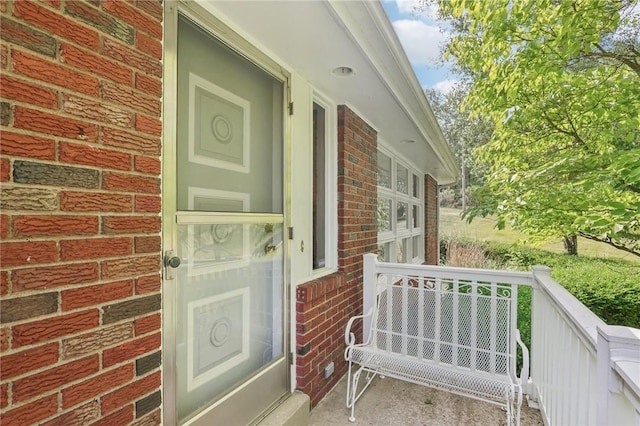 190 Pineview Dr, Pine Twp Nal, PA 15090 - doorway to property featuring brick siding and a porch