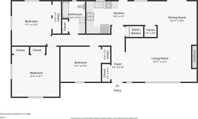 190 Pineview Dr, Pine Twp Nal, PA 15090 - property floor plan