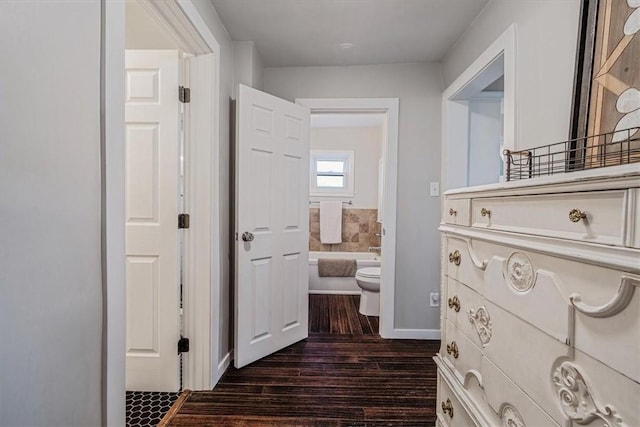 126 Scholl Ln, Rostraver, PA 15012 - corridor with dark wood-type flooring
