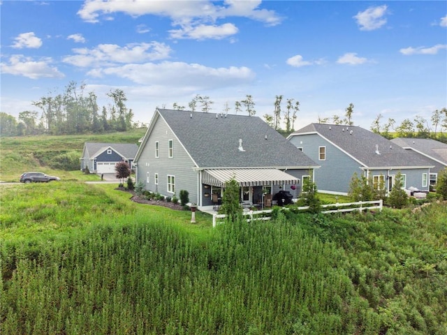 137 Summer Ln, Mount Pleasant Twp Was, PA 15057 - rear view of property with a patio and a shingled roof