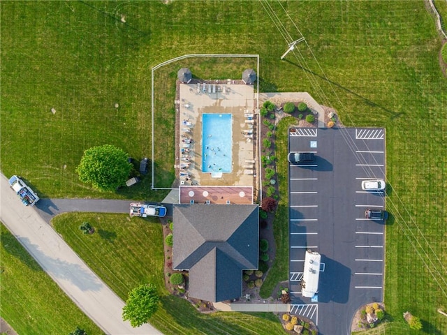 137 Summer Ln, Mount Pleasant Twp Was, PA 15057 - drone / aerial view of a pool area