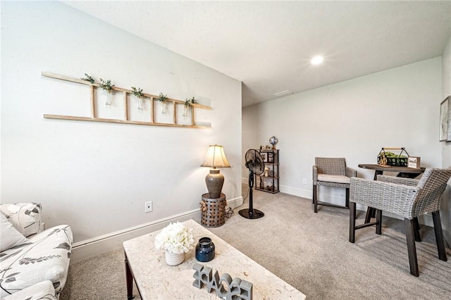 137 Summer Ln, Mount Pleasant Twp Was, PA 15057 - living room with carpet flooring, baseboards, and recessed lighting