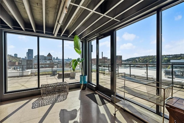 2554 Smallman St Unit 406, Downtown Pgh, PA 15222 - sunroom with a view of skyline