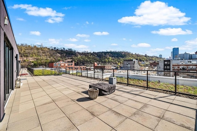 2554 Smallman St Unit 406, Downtown Pgh, PA 15222 - view of patio featuring a view of city and a balcony