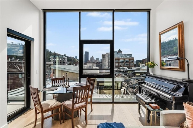 2554 Smallman St Unit 406, Downtown Pgh, PA 15222 - sunroom featuring a view of skyline
