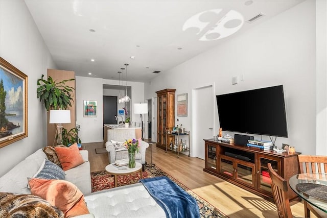 2554 Smallman St Unit 406, Downtown Pgh, PA 15222 - living area with light wood finished floors