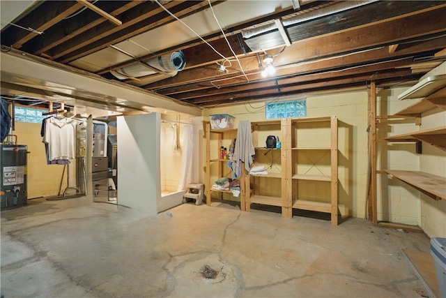 131 Howley Ave, Chippewa Twp, PA 15010 - basement featuring water heater and healthy amount of natural light