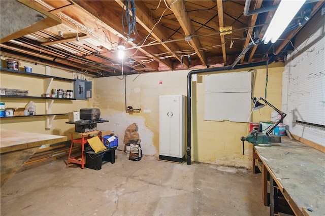 131 Howley Ave, Chippewa Twp, PA 15010 - unfinished basement with electric panel