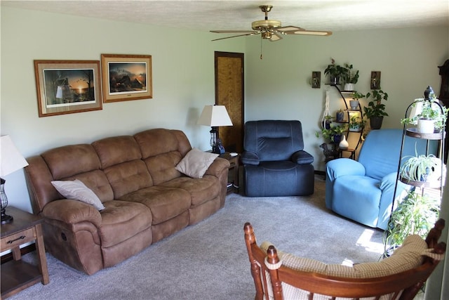 922 Old Ridge Rd, Cross Creek Twp, PA 15340 - carpeted living area with ceiling fan
