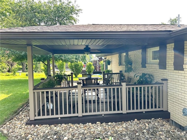 206 Richards Dr, Derry Twp, PA 15650 - view of patio / terrace with ceiling fan