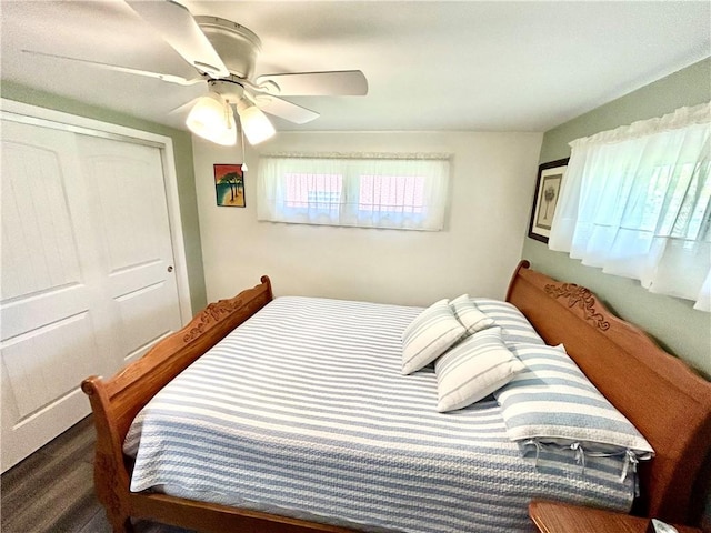 206 Richards Dr, Derry Twp, PA 15650 - bedroom with a closet, a ceiling fan, and carpet