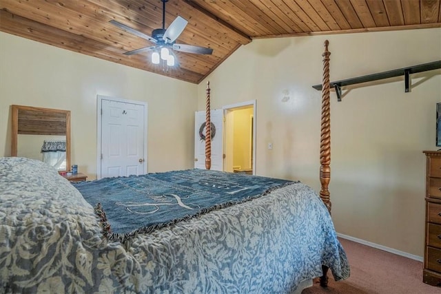 3804 Cynthia Dr, Baldwin Boro, PA 15227 - carpeted bedroom featuring wooden ceiling, baseboards, and ceiling fan