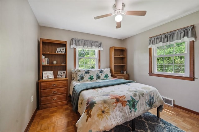 801 4th St N, Versailles, PA 15137 - bedroom featuring baseboards and ceiling fan