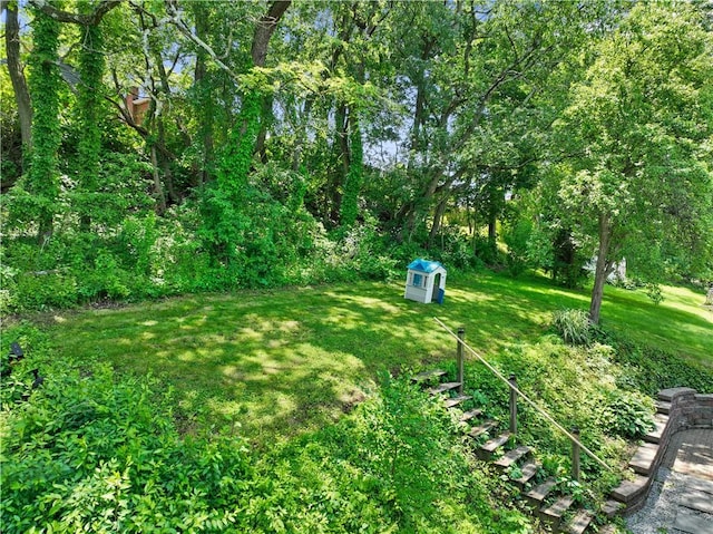 801 4th St N, Versailles, PA 15137 - view of grassy yard featuring an outdoor structure