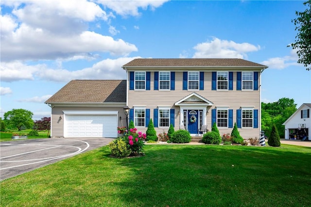 565 Tara Ct, Saxonburg Boro, PA 16056 - colonial home with a garage, a front yard, and driveway