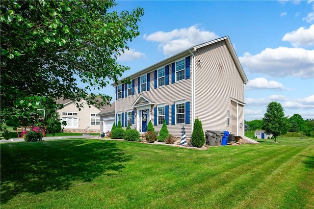 565 Tara Ct, Saxonburg Boro, PA 16056 - colonial house with a front lawn and a garage