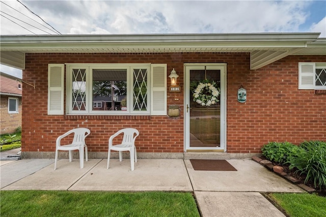 102 Jordan St, Bethel Park, PA 15102 - doorway to property with brick siding
