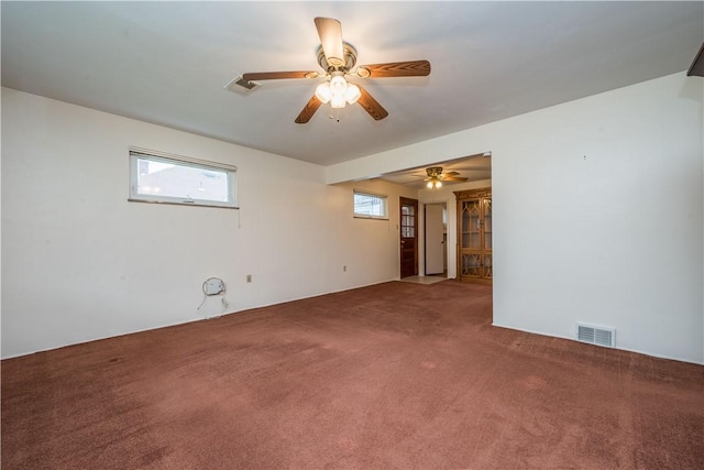 102 Jordan St, Bethel Park, PA 15102 - carpeted empty room with ceiling fan