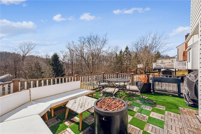 536 Cherryhill Dr, Cecil, PA 15017 - deck with outdoor dining space