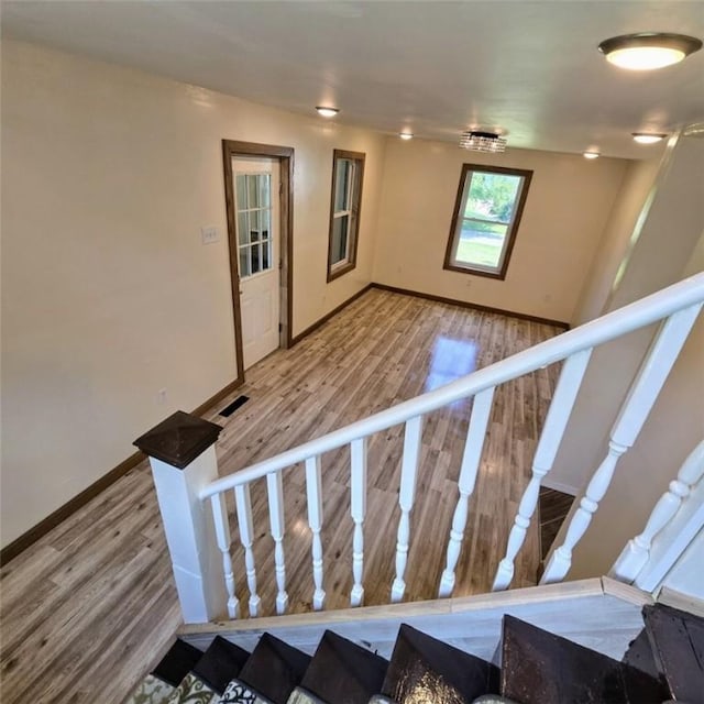 1911 Carolyn St, Farrell, PA 16121 - stairs with wood finished floors and baseboards