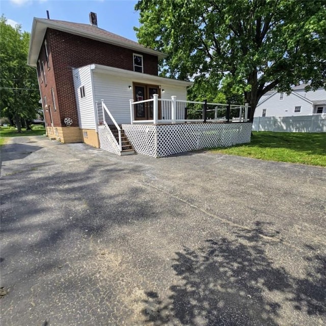 1911 Carolyn St, Farrell, PA 16121 - rear view of property featuring brick siding