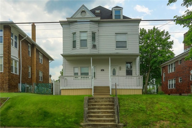 21 S Harrison Ave, Bellevue, PA 15202 - view of front of house with a porch and a front yard
