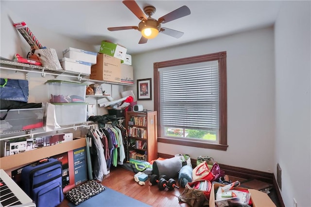 21 S Harrison Ave, Bellevue, PA 15202 - storage room with ceiling fan