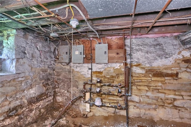 21 S Harrison Ave, Bellevue, PA 15202 - unfinished basement with electric panel