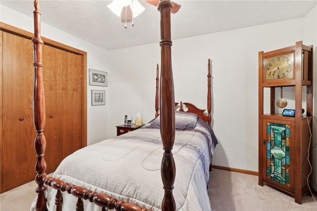 100 Welty Dr, Allegheny Twp Wml, PA 15068 - bedroom featuring light colored carpet and ceiling fan