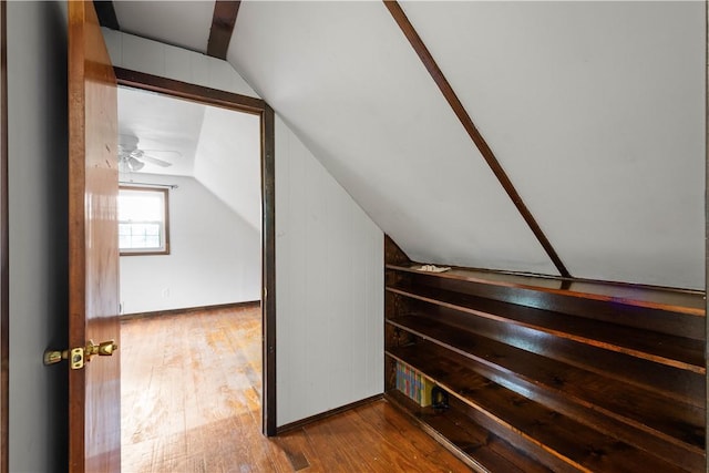 1853 Montour St, Coraopolis, PA 15108 - stairway featuring vaulted ceiling and wood finished floors