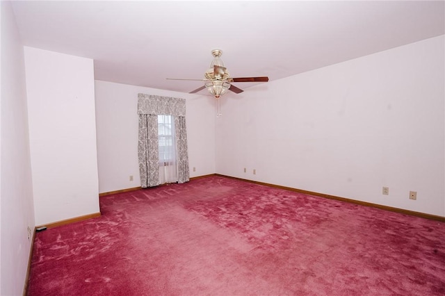 38 Locust St, Center Twp/Homer Cty, PA 15731 - empty room featuring a ceiling fan, carpet floors, and baseboards