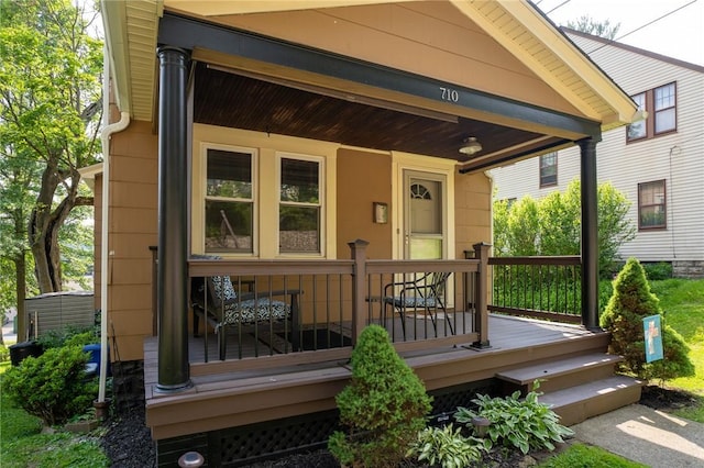 710 Beaver St, Leetsdale, PA 15056 - entrance to property featuring covered porch