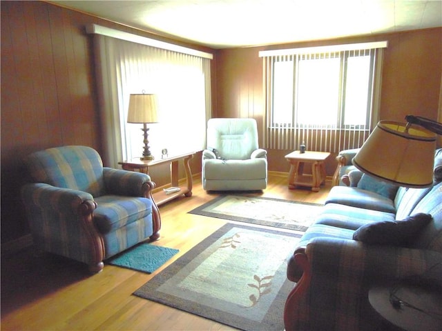 822 Fayette City Rd, Washington Twp, PA 15438 - living room with wood finished floors and wooden walls