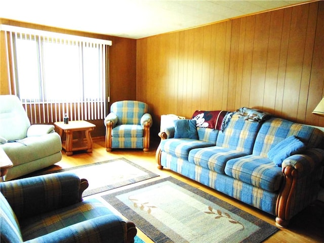 822 Fayette City Rd, Washington Twp, PA 15438 - living room with wood finished floors and wooden walls