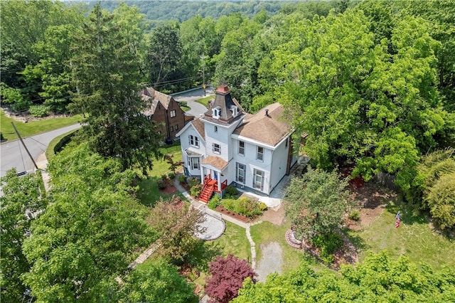 222 Marshall Ave, Observatory Hill, PA 15214 - view from above of property with a forest
