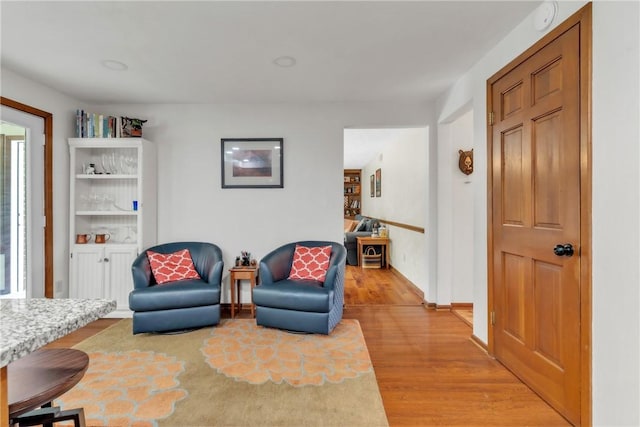 106 Shawnee Dr, Center Twp, PA 16001 - living area with light wood-type flooring and baseboards