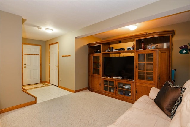 215 Warren Rd, Marshall, PA 15086 - living room featuring carpet flooring and baseboards