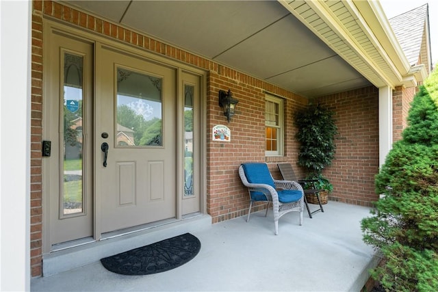 215 Warren Rd, Marshall, PA 15086 - doorway to property with covered porch and brick siding