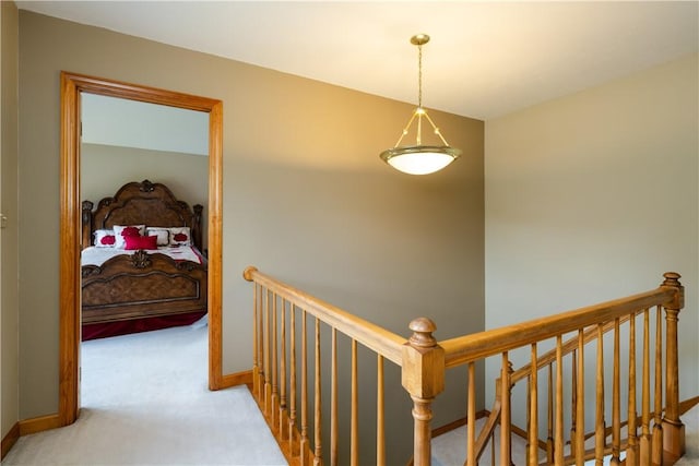 215 Warren Rd, Marshall, PA 15086 - hall featuring carpet floors, an upstairs landing, and baseboards