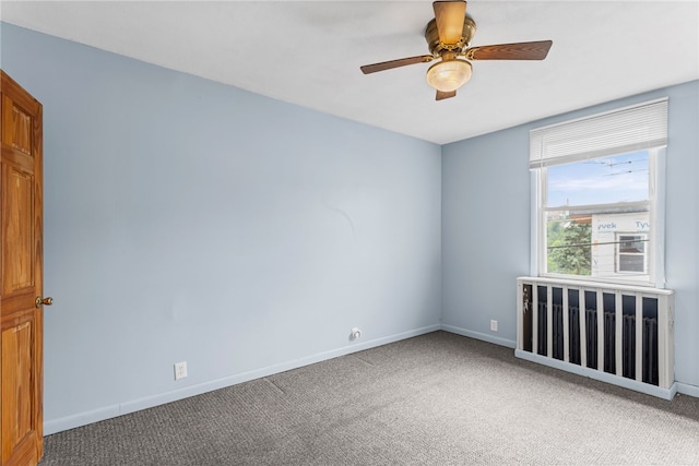 1913 Saint Paul St, South Side, PA 15203 - carpeted spare room featuring a ceiling fan and baseboards