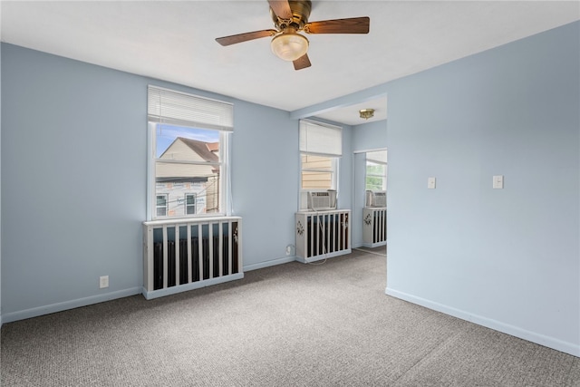 1913 Saint Paul St, South Side, PA 15203 - carpeted empty room with ceiling fan and baseboards