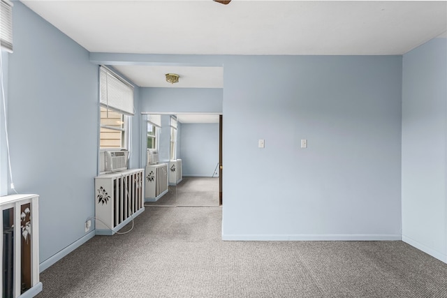 1913 Saint Paul St, South Side, PA 15203 - hall with carpet floors and baseboards
