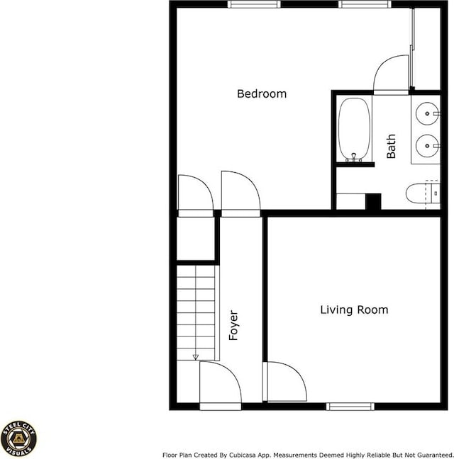 1913 Saint Paul St, South Side, PA 15203 - floor plan / room layout