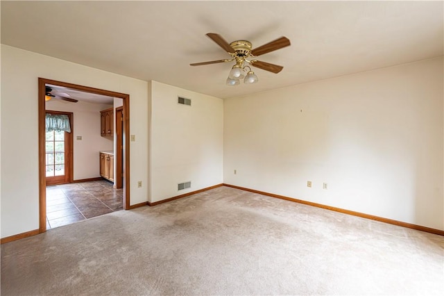 28 Saddlebrook Dr, Hempfield Twp Wml, PA 15601 - unfurnished room featuring ceiling fan, carpet floors, and baseboards