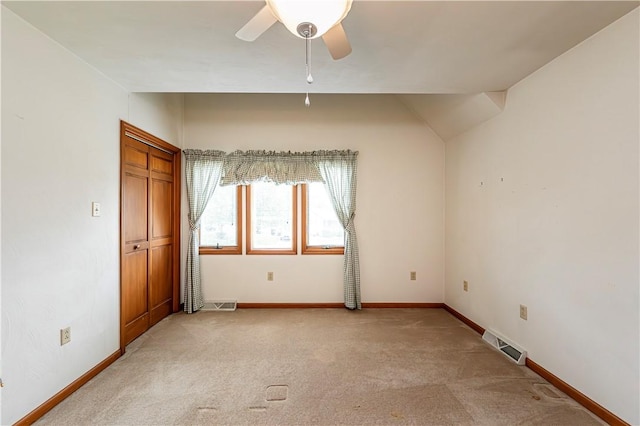 28 Saddlebrook Dr, Hempfield Twp Wml, PA 15601 - spare room with light colored carpet, a ceiling fan, and baseboards