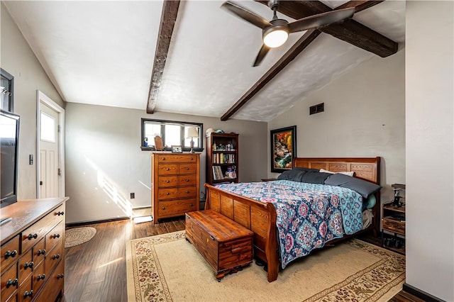 1941 Ivanhoe Dr, North Huntingdon, PA 15642 - bedroom featuring dark wood-style flooring, ceiling fan, a baseboard heating unit, and baseboards