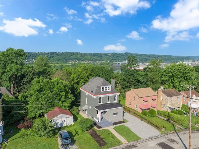 615 Cliff Ave, Bellevue, PA 15202 - aerial view of a heavily wooded area
