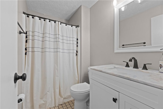 509 Cresthaven Dr, Plum Boro, PA 15239 - bathroom featuring a textured ceiling, vanity, and toilet